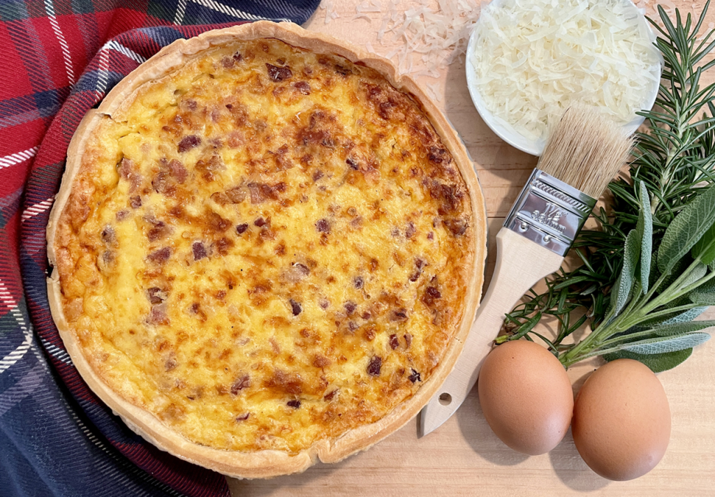 Bacon Cheddar Quiche Delivery Sydney Manettas Seafood