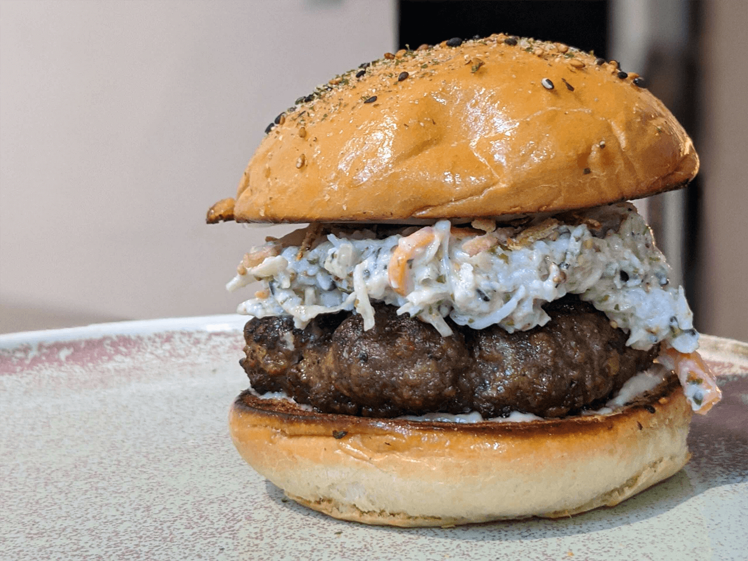 Japanese-inspired beef burger