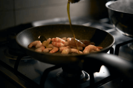 Pan Fried Shell-less Prawns