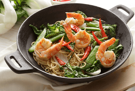 Stir fried Noodles with Prawns