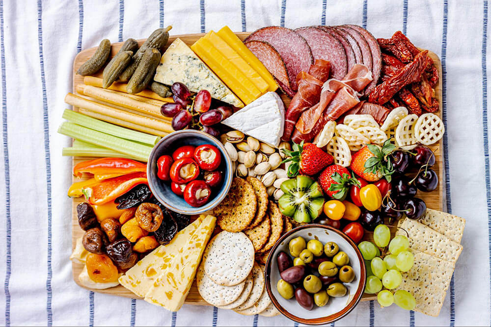 Elegant charcuterie board