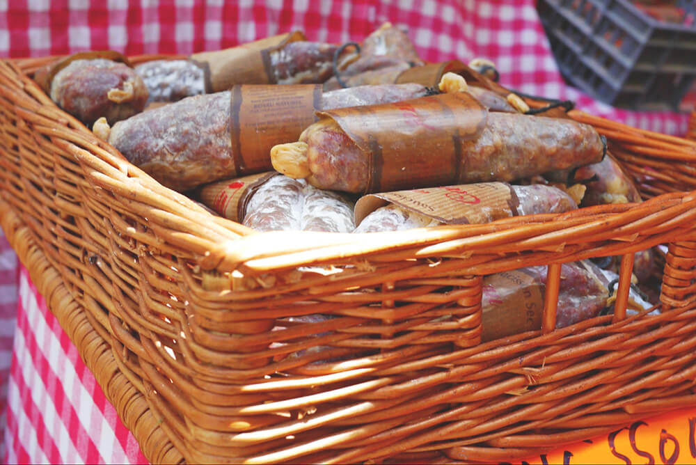 Basket of Salami