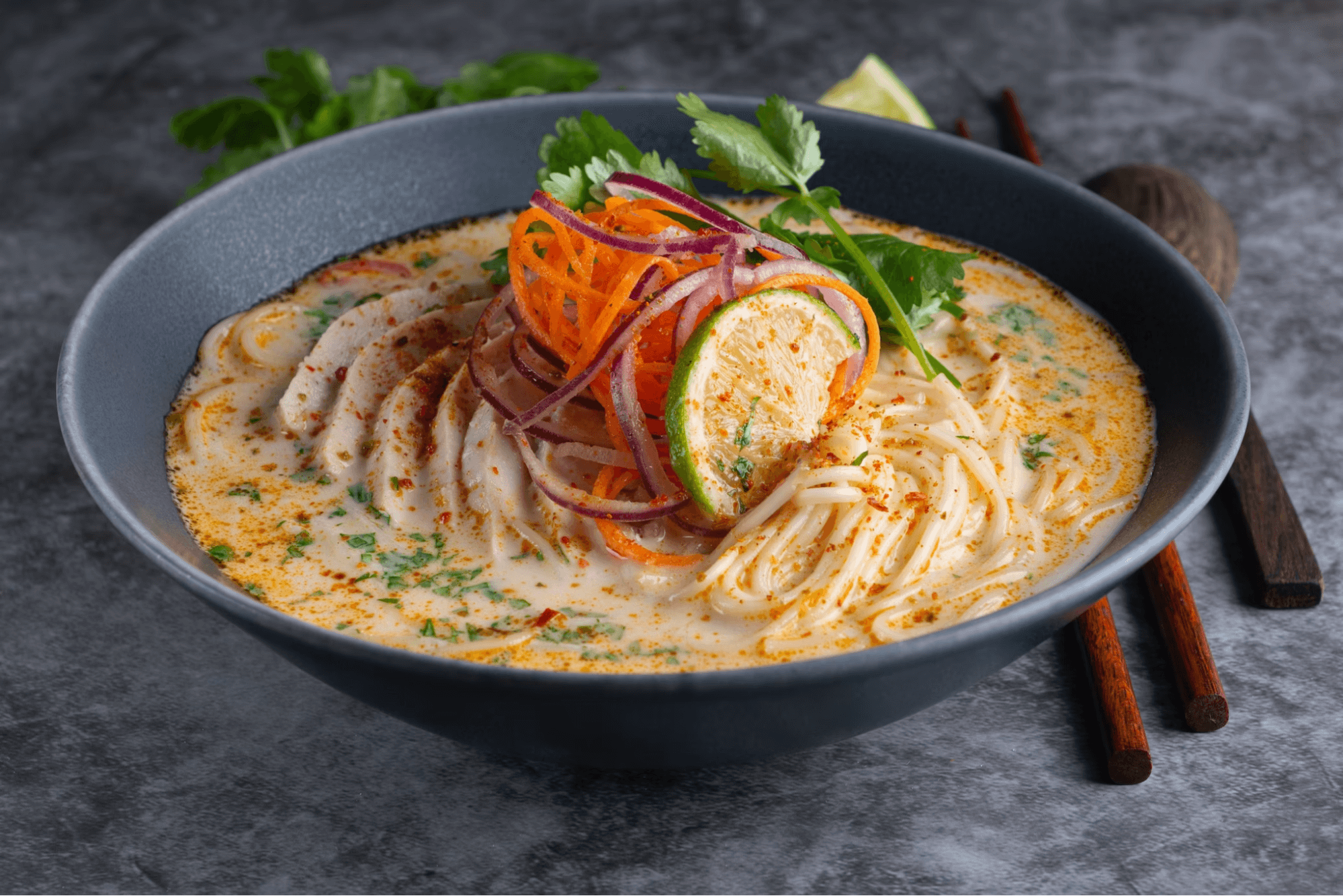 Nothing says happiness like a bowl of soup.